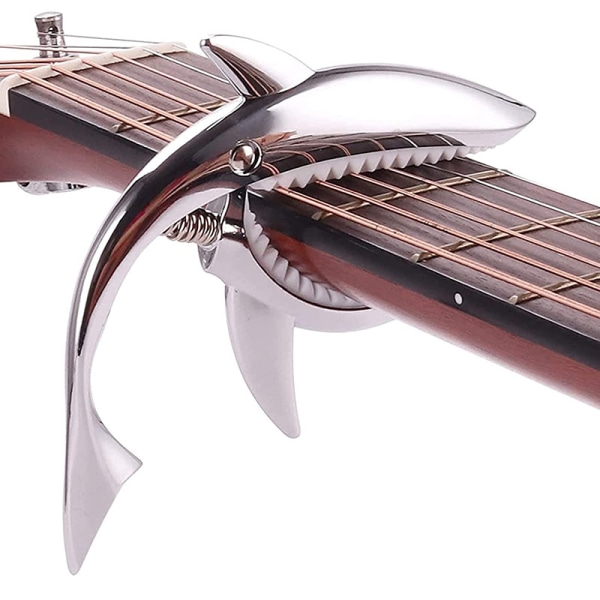 1 svart haj stämningsklämma gitarr zinklegering stämningsklämma trä