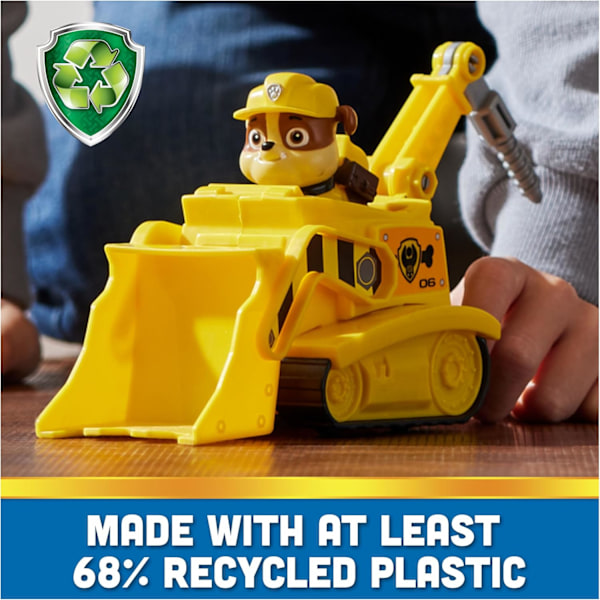 Paw Patrol, Rubble's Bulldozer, Leikkiauto Keräilyhahmoilla, Kestäviä Leikkikaluleluja Pojille & Tytöille