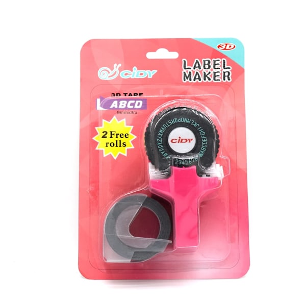 Mini bærbar manuel etiketmaskine DIY 3D prægning etiket forfatter Pr