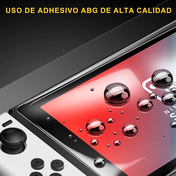 Näytönsuojus Nintendo Switch OLED:lle (2 kpl) sinisen ja violetin valon suojauksella, 9H korkea kovuus HD