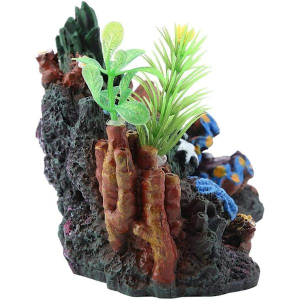 Akvarium Dekoration Figur Landskab Harpiks Hule Vandlevende Dekoration M