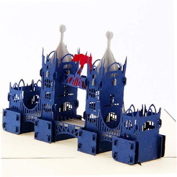 1 Styck Stereokort Kreativ London Bridge Pop Up