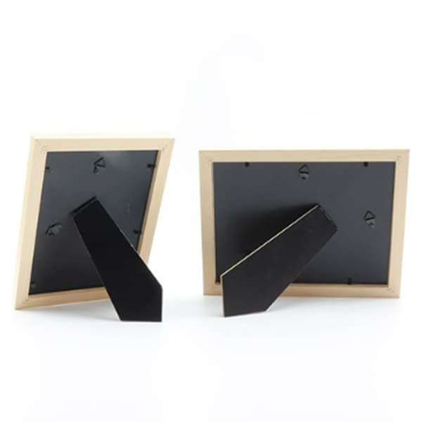Sæt af sorte træfotorammer, 11,9 cm × 15,7 cm × 1,5 cm