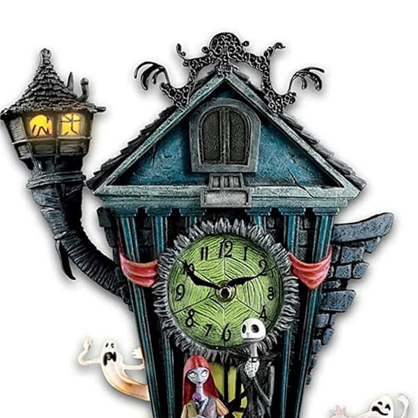 Halloween-pynt - Gøgeur på væggen - Halloween-pynt til væggen