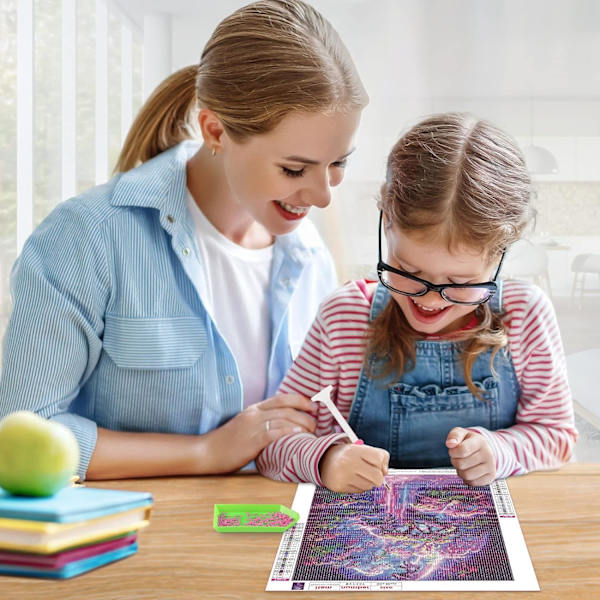 Magic Tree Diamant Kits til Voksne og Børn, 5D Rundt Livets Træ