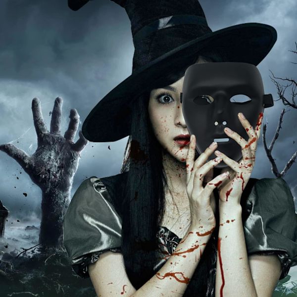 Halloween Kostym Masker för Vuxna och Barn, Helansikte