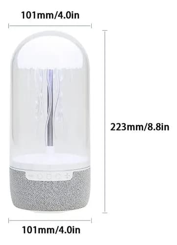 7-värinen meduusalamppu Bluetooth-kaiuttimella
