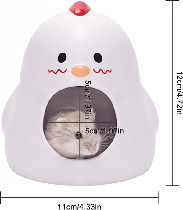 1 stycke(r) Keramiskt Hamsterhus, Kycklingformat Hamsterbo