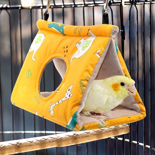Parrot Hängmatta Varm Fågelbo Mjuk Plysch Hängmatta Bur