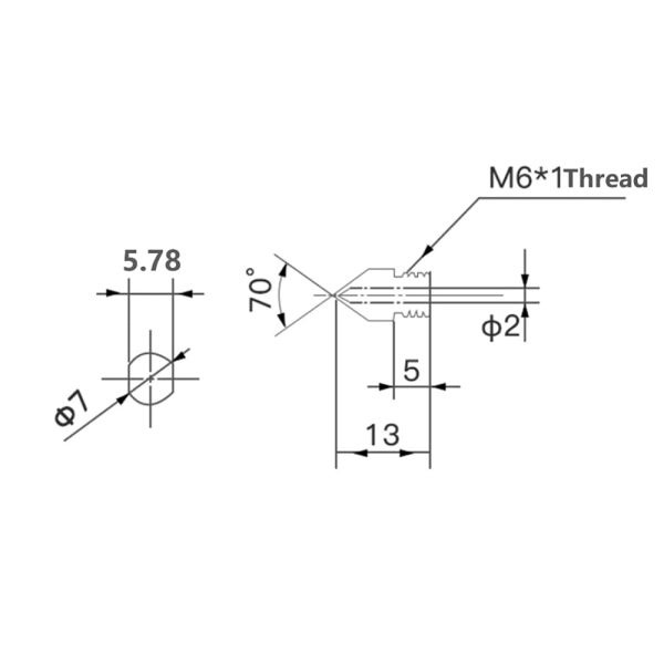 2 Pak MK8 Hårdstål Dyser 1.75mm Slidstærke Hærdede