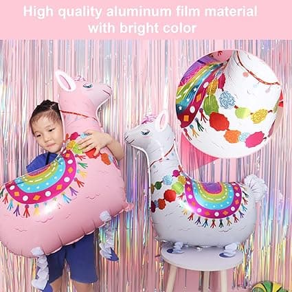 2 kpl Alpakan Helium-ilmapalloa, Alpakan ilmapallo, Llaman ilmapalloja