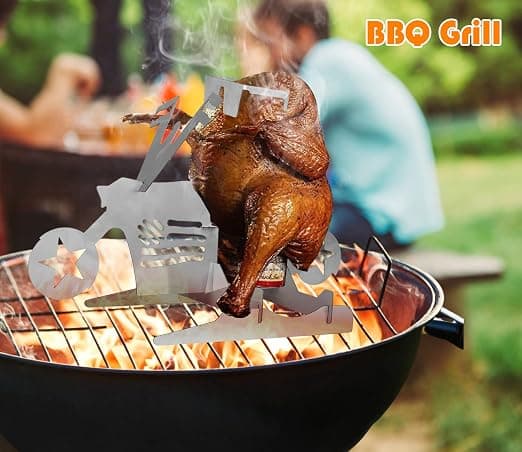 Kanagrilli, Moottoripyörän Olutpullogrilli Grillattavaa Kanaa Varten