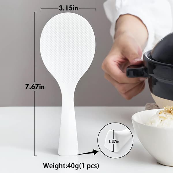 2 st Non-stick Stående Rissked Skopa Spatel, Vit