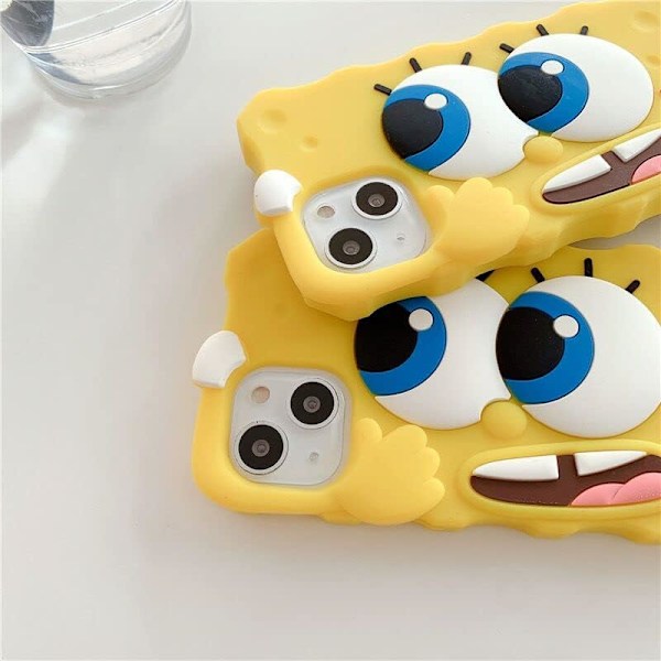 Ultratjockt Mjukt Skal för Apple iPhone 3D Tecknad Anime Animation Söt Härlig Bedårande Rolig Cool Barn Flickor (för iPh