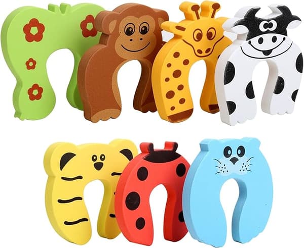 7-pack Finger Skydd, Mjukt Skum Dörrstopp, Förebygger