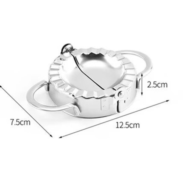Dumplingform i rustfritt stål, 4 deler Ravioli Maker og