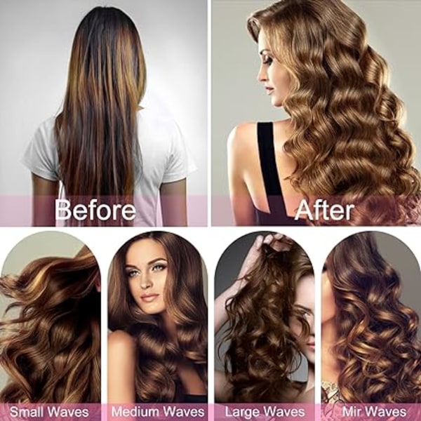 10 stycken hårcurlers, självhäftande hårrullear, salongsstyling