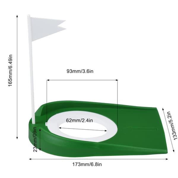 Golf Putter Disc - Putter Øvelse Indendørs Golfmåtte Baghave Golf