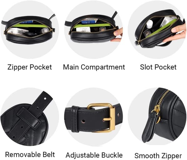1 st. Väska för kvinnor, Vattentät PU-läder Bumbag för damer