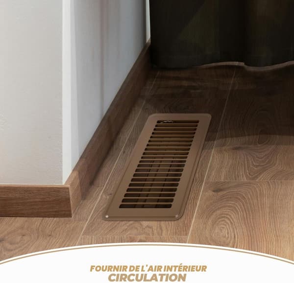Gulvventilasjonrist 29,6 x 14,3 x 3,5 cm ventilasjonsplate gulvventiler ventilasjonsrist