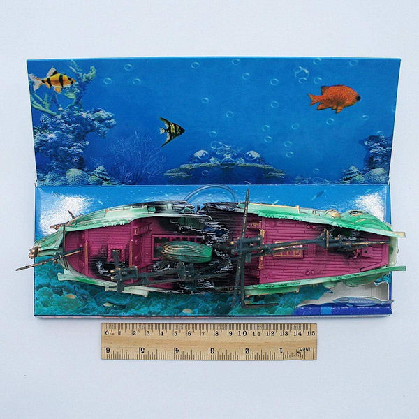 1 stk Skipbrudd Akvarium Ornament Fiske Tank Dekor Piratskip