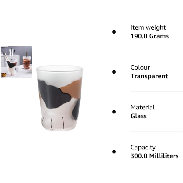 1 kærlighed katteklo glas, tigerklo kop kontor Kaffe kop