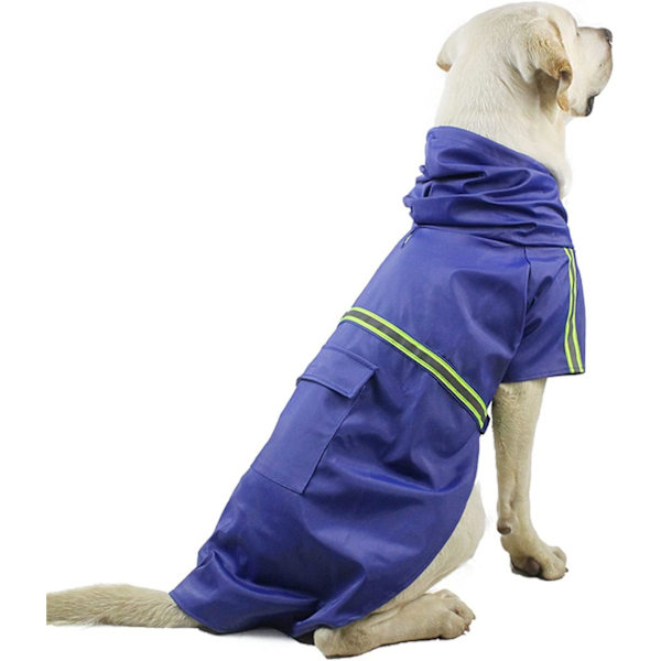 Hunde Regnjakke med Selehull Regnjakke med Refleksstripe