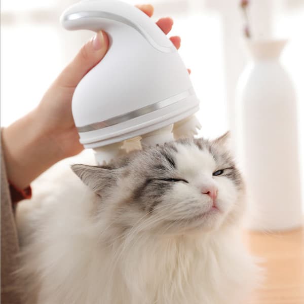 Elektrisk Massager til Kæledyr Katte Hunde Pote 3D Hovedmassage Kat