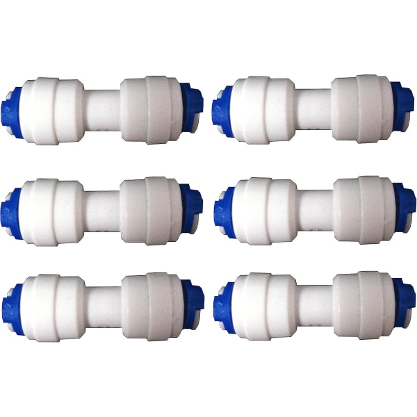 Nature's Water 1/4\" Køleskab Fryser Slange Fitting 6 Pakke