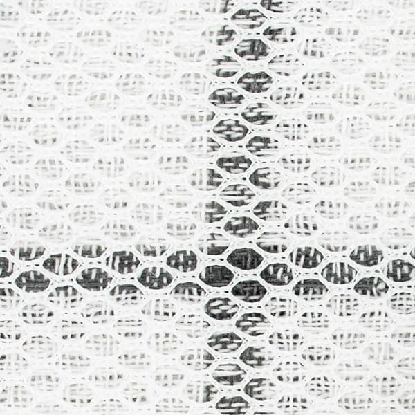 Dishcloths Collection Windowpane Dishrag Set, 12x12, Hvit/Grå Stripe, 6 stykker