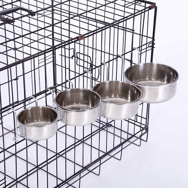 Rustfrit stål skål til papegøjer - 280 ml - Fuglefoder
