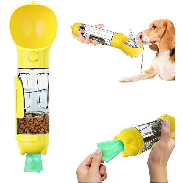 Dog Water Bottle, Leak Proof Portable Puppy Water Dispenser With Drinking Feeder For Pets
