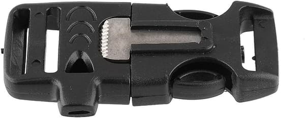10 Side Release Whistle Buckles med Flinttenner for