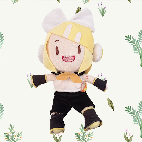 Docka Leksak AI Vocaloid Söt Sång Action Mjuk Leksak Kawaii Figur för Fans Present (Kagamine Rin)