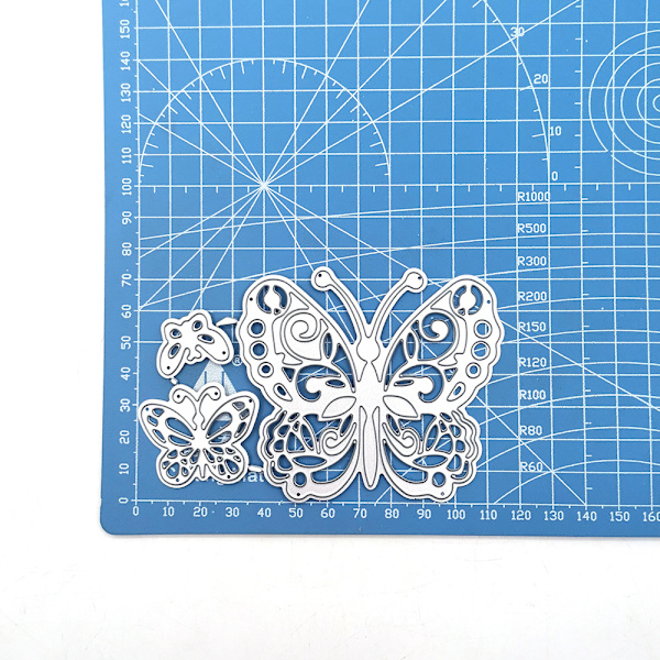 Stempelform i sommerfuglform til scrapbooking, prægning og album