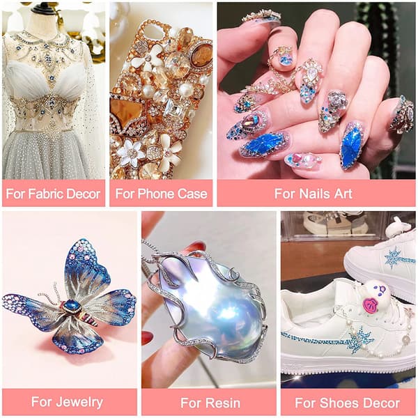 Runde flate bunndrill krystall akryl drill rhinestones negl