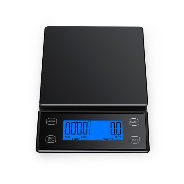Bärbar dropp espressovåg med bakgrundsbelyst digital kaffevåg tareringsfunktion (batteri 5 kg 0,1 g)