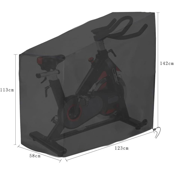 Träningscykelöverdrag Vattentätt Cykelöverdrag 123x58x113/142cm