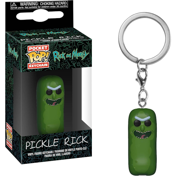 Pop! Nyckelring: Rick & MortyPickle Rick, Flerfärgad