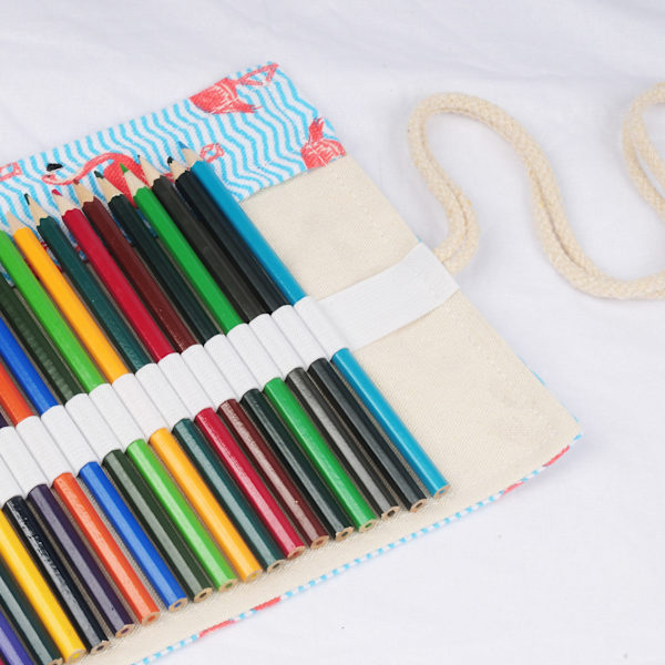 Canvas Blyantspose, 72 Huller Blyantpose, Farveblyant Etui