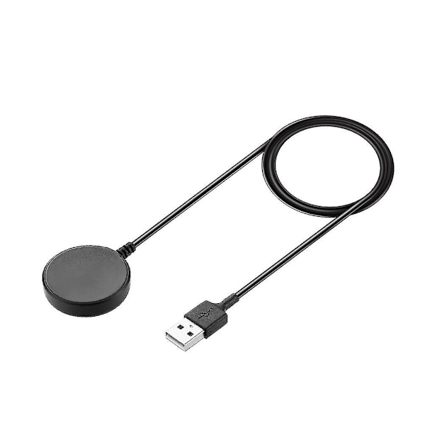 Lader for Galaxy Watch 4 Active 2 R820 R830 R500 USB Hurtiglading Magnetisk Dokkingstasjon Smartklokke Tilbehør Svart