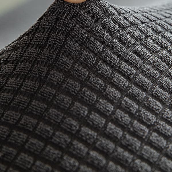 Solidfarget Lazy Sofa Trekk Tykknet Saffran Maisfløyel Vaffel