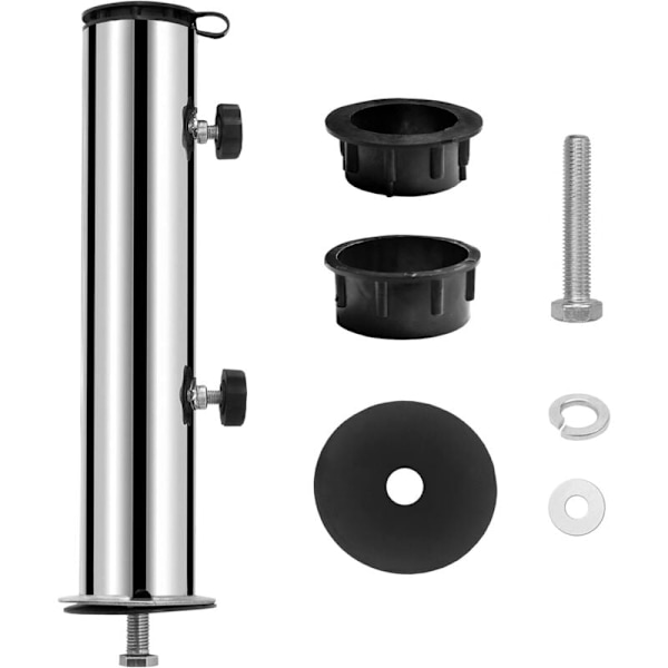 300x57mm, Universell rostfritt stöd för granitparasol 3