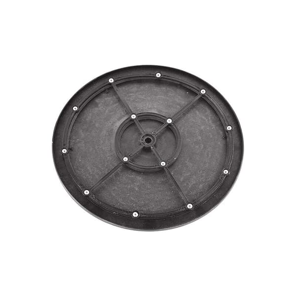 30 cm, med stålkulelager, solid plastskulptur 360° roterende plate