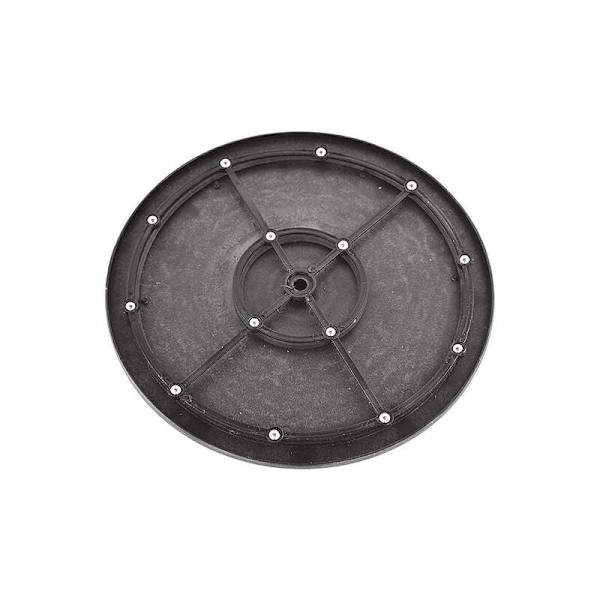 30 cm, med stålkullager, solid plastskulptur 360° roterande