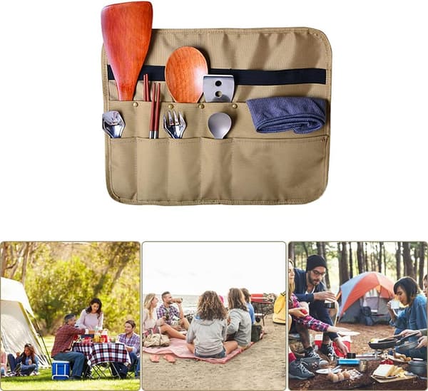 Oppbevaringspose for campingbestikk