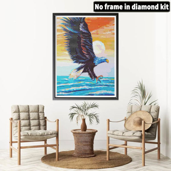 DIY 5D Timanttimaalaus Täydellinen Sarja Kotkat, Timanttibrodeeraus