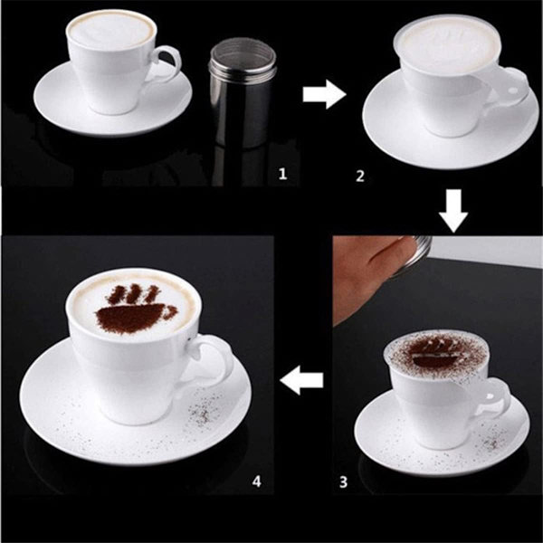 16 stk. Cappuccino Kaffestensiler, Cookie-maler, Kake