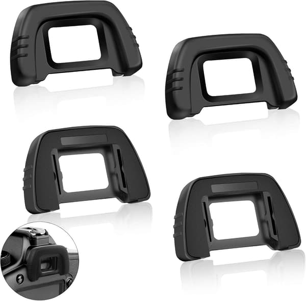 4-pack svart SLR-kamerasökare ögonmask