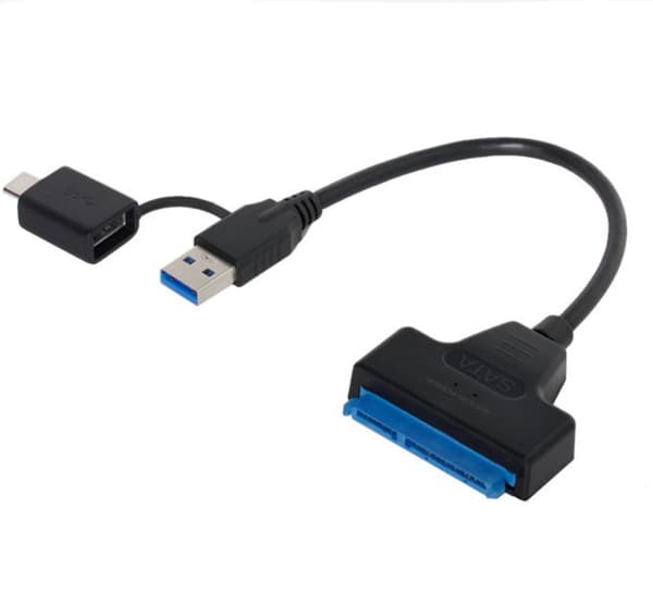 USB 3.1 till SATA-kabel enkel drivenhet kabel typ-C USB 3.0 2 i 1 hårddisk